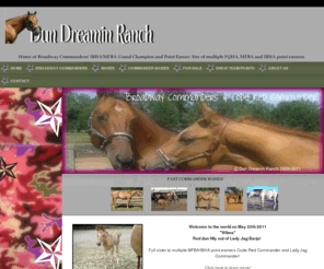 dundreaminranch.com: AQHA FQHA Quarter Horses Duns Hancock Team Sorting Florida Team Penning Blackburn Reining Roping Cow Horse Florida
Home Page