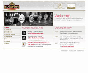 marstonsbeercompany.com: Marston's Beer Company
Web site for Marston's Beer Company Home page