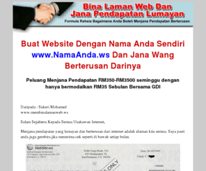 membinalamanweb.ws: Panduan Buat Duit Dengan Laman Web
Panduan buat duit dengan laman web