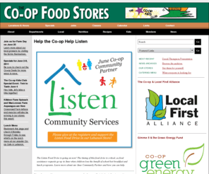 coopfoodstore.com: The Co-op Food Stores of New Hampshire and Vermont
Hanover and Lebanon, New Hampshire. Conventional and natural food grocery. Includes news, articles, recipes, events calendar, and links.