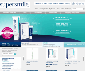 supersmile.com: Teeth whitening system & complete oral care - Supersmile
Our advanced teeth whitening products whiten, clean, freshen and protect natural teeth, bonding, veneers & dentures. #1 cosmetic dentist recommended brand.