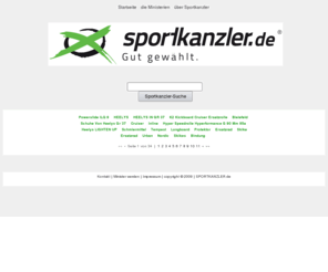 badmintonminister.com: sportkanzler.de sucht aus über 2.183 Sportartikeln
sportkanzler.de sucht aus über 2.183 Sportartikeln