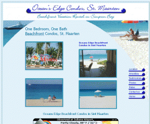 oceansedge.net: Oceans Edge Condos, beachfront vacation rental on Simpson Bay, St. Maarten
