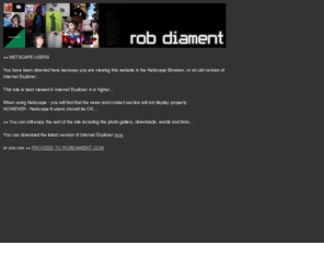 robdiament.com: browser detection - www.robdiament.com
