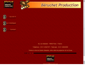 beruchet.net: Béruchet Production vous présente ses films
Béruchet Production réalise des courts métrages racontant les aventures de Béruchet,  personnage tendre et naïf, aux prises avec les vicissitudes de la vie quotidienne, sous forme de modules de 6 et 13 minutes.