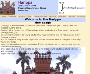 harippa.net: Harippa
Harippa is a social network serving the Class of 1973 of the Physics Department, Dhaka University