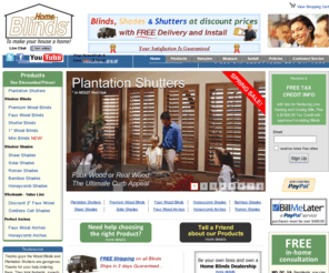 homeblindz.com: Home Window Blinds|Interior Plantation Shutters|Shades|Arches|DIY|Blindz at Discount Prices
Blinds,window Blinds,Home Blinds,interior Plantation Shutters,Wood Blinds,diy,faux wood blinds,window blinds,honeycomb shades,sheer shades,silhouette shades,solar shades,bamboo woven shades at discount prices