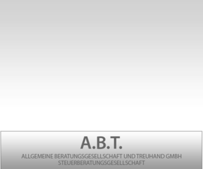 steuerberatung-stuttgart.net: A.B.T. Steuerberatungsgesellschaft - Start
