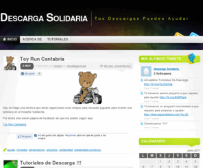 descargasolidaria.com: Descarga Solidaria
Pagina que mediante descargas de archivos en servidores de pago pretende recaudar dinero para luego donarle a proyectos solidarios