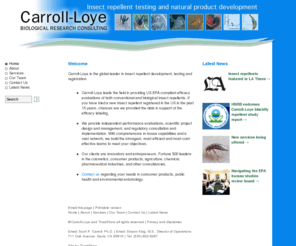 indigenousdigs.com: Carroll-Loye
Carroll-Loye is a professional biological consulting firm and leader in insect repellent testing & registration, public health and environmental entomology., 