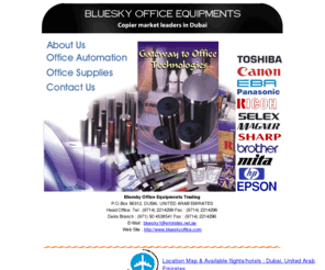 blueskyoffice.com: Bluesky Office Equipments Trading - Dubai 
All Office Equipments/products -  Bluesky Office Equipments Trading - Dubai 