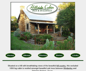 Hillsidecabin Com Hillside Cabin Bed And Breakfast Texas Hill