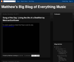 matthewisenberg.com: Blogger: Blog not found
Blogger is a free blog publishing tool from Google for easily sharing your thoughts with the world. Blogger makes it simple to post text, photos and video onto your personal or team blog.