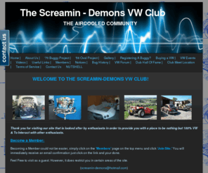 screamin-demons.com: Home | - The Screamin - Demons VW Club
Allowing Volkswagen enthusiasts to share their thoughts and rides on the screamin demons website...created by enthusiasts for enthusiasts!