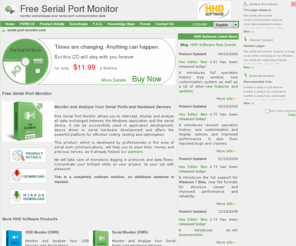 serial-port-monitor.com: Free Serial Port Monitor RS232 Communication Software Data Sniffer Analyzer
HHD Software Free Serial Port Monitor - RS232 Communication Software Data Sniffer and Analyzer. Analyze Your Com Port Communication Data Traffic. Freeware Modem Data Capture Utility, Connection Test Tool Packet Analyser