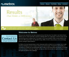 metrex.net: Working with small business and non-profit organizations to understand and deliver technology for proven results | Metrex Systems
Working with small business and non-profit organizations to understand and deliver technology that delivers results