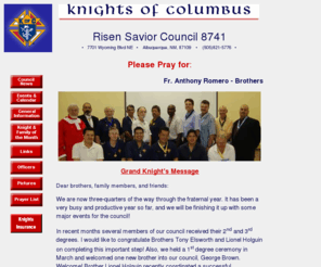 risensaviorkofc8741.org: KofC Risen Savior Council 8741
