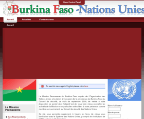 burkina-onu.org: Burkina Faso -UN - Accueil
Joomla - the dynamic portal engine and content management system