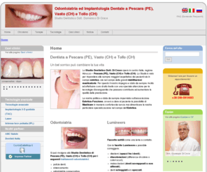 dentaldicroce.com: Dentista Pescara, Vasto, Tollo - Studio Dentistico Dott. Di Croce
Sito di Odontontoiatria ed Implantologia - dentista Pescara, Vasto e Tollo (Abruzzo).  Informazioni sulle terapie, tecnologie utilizzate, foto dei casi clinici.