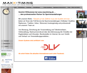 laufchip.com: Zeitmessung, Chipmessung und Zeitnahme bei Volkslauf, Triathlon, Radrennen, Duathlon, Lauf und Sportveranstaltungen - www.maxxtiming.de - www.chipmessung.de
Zeitmessung, Chipmessung und Ergebnisse bei Volkslauf, Volksläufen, Straßenlauf, Straßenläufen, Marathon, Halbmarathon, Triathlon. Von Beratung, Einrichtung der Voranmeldung und Teilnehmerlisten, Onlinezahlung, Startnummerndruck über die Zeitmessung inkl. Erstellen der Ergebnislisten und Urkunden, bereitstellen im Internet, bis zum Verleih und Verkauf von Veranstaltungsprodukten wie Torbogen, Banner, Sponsorenwand, Messestand usw...