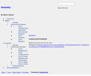 mssamn.net: Geometry
A web site for Ms Samn's classes