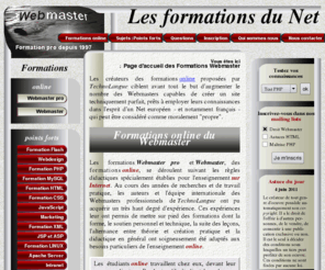 anaconda-2.net: Les formations online du Webmaster, leurs idées, leurs objectifs
Formations Webmaster : Formations qui fournissent toutes les connaissances nécessaires pour devenir Webmaster ; les objectifs des formations Webmaster online, à distance, les objectifs des créateurs de la formation Webmaster online et la profession du Webmaster