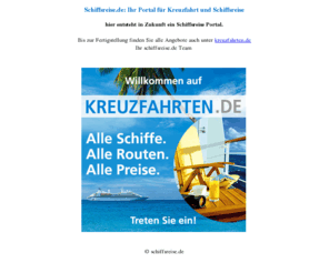 kurz-kreuzfahrt.com: Schiffsreise.de: Ihr Portal für Kreuzfahrt und Schiffsreise
Schiffsreise.de: Das neue Portal zum Buchen von Kreuzfahrt und Seereise.