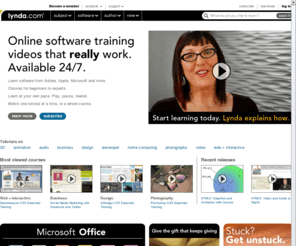 lyndacs3.com: Software training online-tutorials for Adobe, Microsoft, Apple & more
Software training & tutorial video library. Our online courses help you learn critical skills. Free access & previews on hundreds of tutorials.