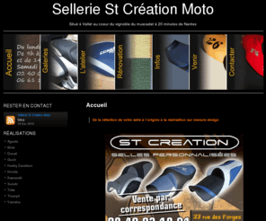 stcreationmoto.com: ST Créations Moto
Pour donner une nouvelle jeunesse à la selle de votre moto ou Trike. St Création est situé à Vallet tout près de Nantes. Création sur mesure sel