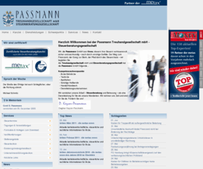 vetaxonline.com: WWW.PASSMANN-GMBH.DE - Treuhandgesellschaft mbH - Steuerberatungsgesellschaft
Passmann Treuhandgesellschaft mbH - Steuerberatungsgesellschaft