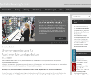 apothekenberatung-schmitz.de: Beratung fuer Apotheken - Versandapotheke, Internetapotheke, Onlineapotheke - Logistik, Marketing, SEO, Webanwendungen
Ihr Ansprechpartner Nr. 1 bei der Gründung einer Internetapotheke- und Onlineapotheke. Apothekenberatung, Planung, Realisierung, Umsetzung und Aufbau von Versandapotheken.