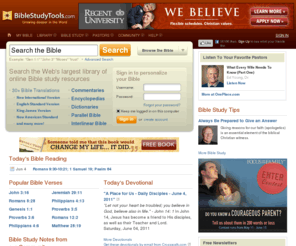 goshen.net: Bible Study Tools Online – Verses, Commentaries, Concordances, Verses, Parallel Versions
Bible Study Tools - free searchable online Bible - verses, versions including NIV, KJV, commentaries, concordances, parallel, reading plans.