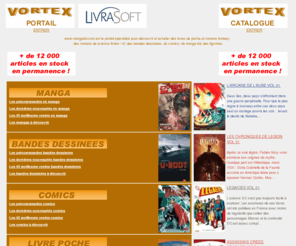 mangabd.com: Portail spécialisé et vente en ligne : livre fantasy, science fiction, bd, bandes dessinées, comics, manga dessiné, manga bd, figurine
Portail spécialisé www.mangabd.com de la librairie en ligne VORTEX. Vente de livres de science fiction, fantasy, bandes dessinées (bd), manga bd, DVD manga, figurines. Plus de 6000 références en stock...