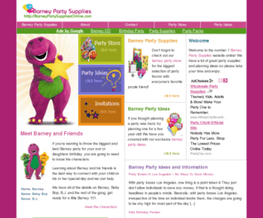 barneypartysuppliesonline.com: Barney Party Supplies | Barney Party Ideas and Supplies
Barney party supplies, ideas and invitations. Find everything you need to throw the perfect Barney birthday party for your child.