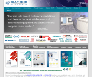 diamonddiagnostics.com: Diamond Diagnostics: Blood Gas, Chemistry, Hematology, Electrolyte, Coagulation, Cell Counters, Microbiology, Urinanalysis
Refurbished, used, recertified, analyzers, analyzer, preowned, clinical, laboratory, diagnostic, equipment, systems, Instruments, system, Instrument