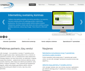 synergia.lt: Synergia | IT sprendimai, interneto svetainių kūrimas, web dizainas
Synergia - moderni ir šiuolaikiška IT sprendimų įmonė. Programavimas, web dizainas, verslo valdymo sistemos.