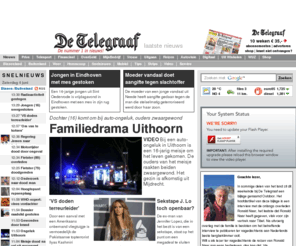 telegraafnet.nl: Nieuws | Altijd op de hoogte van het laatste nieuws met Telegraaf.nl
Telegraaf.nl houdt u op de hoogte van het laatste nieuws uit binnen- en buitenland, sportnieuws, uw horoscoop, het weer, mode & beauty en meer!