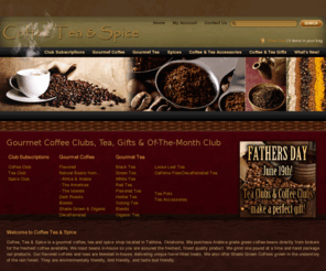 coffeecoffee.com: CoffeeCoffee.com Coffee Tea and Spice
Fresh roasted beans daily, Coffee Tea and Spice specializes in gourmet flavored coffee and tea, and spices.