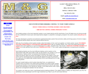 m-gengineering.com: M & G Engineering - Car Braking Systems: Home Page
Car breaking system, RV, Breakaway system, Automotive, Towed vehicle, Tow bar