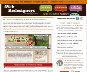 mywebredesigners.com: My Web Redesigners : graphXevolution : Website Redesign
Website Redesign Services by a professional website redesign company will help you rethink and realign your website to compliment your needs with those of your customers