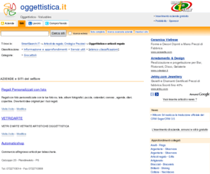 oggettistica.it: Oggettistica - Valuables
Portale dedicato all' oggettistica Made in Italy, aziende, links e altro ancora.