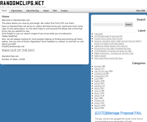 randomclips.net: Random Clips - Funny Videos, Random Clips, Fight Clips, Sport Clips
Random and fun clips. We collect all the fun from internet to one spot. Fight, Random, Sport, Funny and much more.