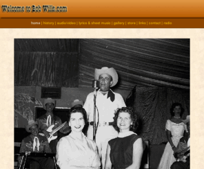 miltonbrown.com: The Official Home of Bob Wills
Welcome to the official online home of Bob Wills!