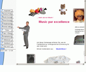 music-par-excellence.de: Music par excellence - der Alleinunterhalter für Hochzeiten und Feiern
Der Entertainer für Ihre Familienfeste mit Musik, Stimmung und Atmosphäre.