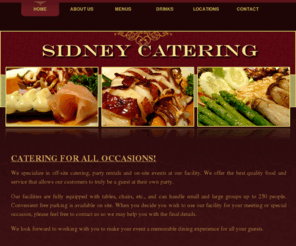 sidneycatering.com: Sidney Catering
restaurant company - free website template, HTML CSS layout