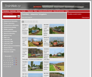 trainweb.cz: TrainWeb – železniční fotogalerie
TrainWeb je databáze fotografií s železniční tematikou. Snaží se soustředit kvalitní fotografie s přesným popisem a možností inteligentního prohledávání.