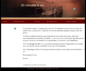 20minutesasoi.com: 20 minutes à soi
Un temps pour se retrouver. détente à domicile, entreprise, évènementiel