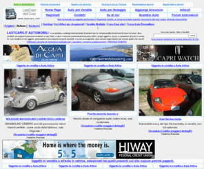 lastcars.it: Vehicles and Cars for sale, trucks, motos, automobiles, campers and more on LastCars.com
Web site dedicated to the market of cars and moto vehicles, like luxury, sport and family cars, bikes, oldtime automobiles, and also campers, caravans, and more, with thousand of listings by owners and professional dealers.