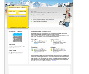 sport-verleih.com: Alpenskiverleih - Ihr online Skiverleih!
Über 200 Skiverleih Geschäfte in 150 Orten der österreichischen Alpen. Alpenskiverleih ist Ihr schnellerer, sicherer und günstigerer online Skiverleih.