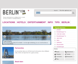 berlin.com: Berlin - Berlin.com
Our mission is to improve the travel experience for tourists and all information and events in Berlin bundled display.